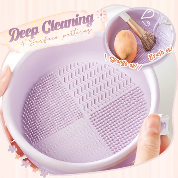 3-in-1 Makeup Tools Cleaning Bowl