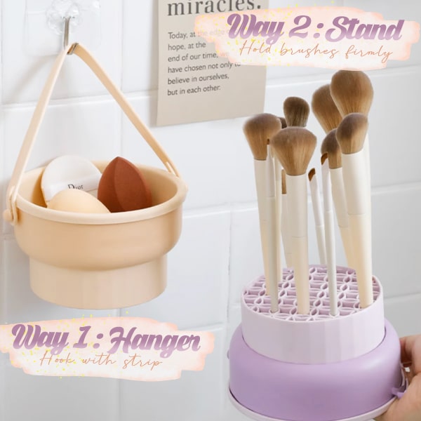 3-in-1 Makeup Tools Cleaning Bowl