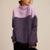 Herringbone Turtleneck Sweater – Luxuriously Soft Twisted Fabric for Stylish Comfort and Timeless Elegance