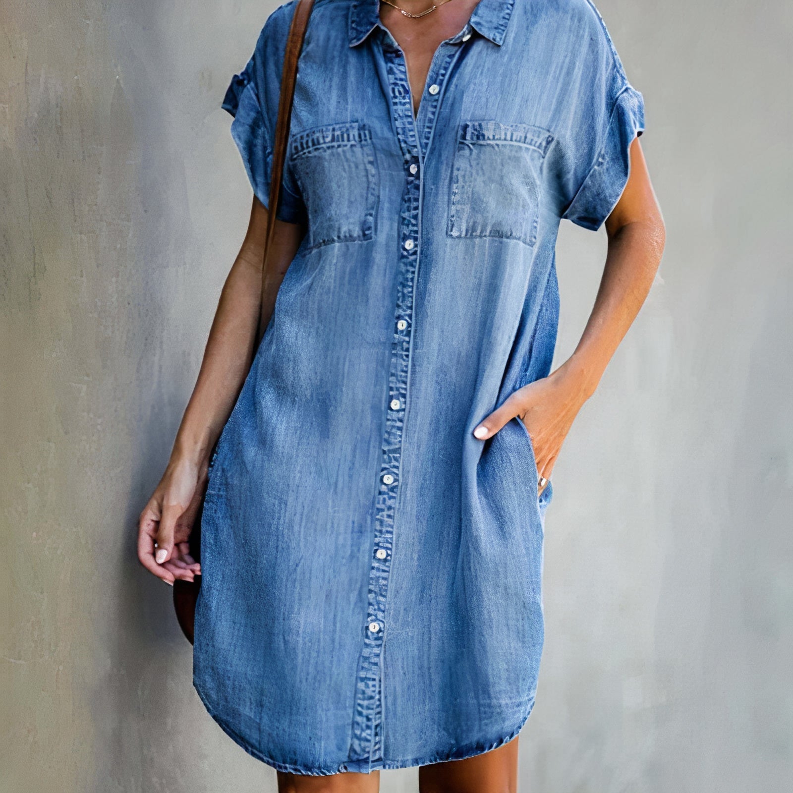 Elegant Denim Dress | Paige