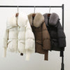 Puffer Jacket – Long Jacket with Fur Collar and Extra-Long Sleeves for Chic Winter Style